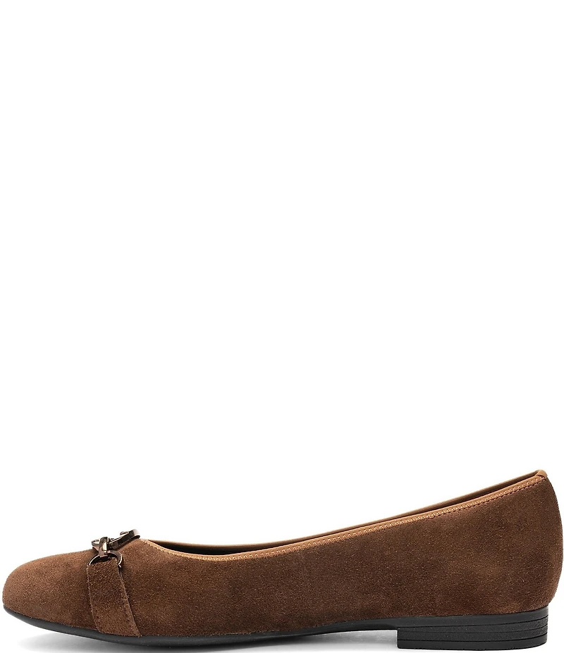 ara Siene Suede Chain Strap Hardware Flats