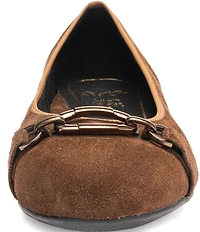 ara Siene Suede Chain Strap Hardware Flats