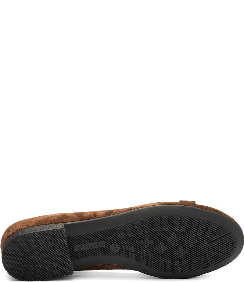 ara Siene Suede Chain Strap Hardware Flats