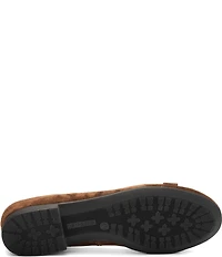 ara Siene Suede Chain Strap Hardware Flats