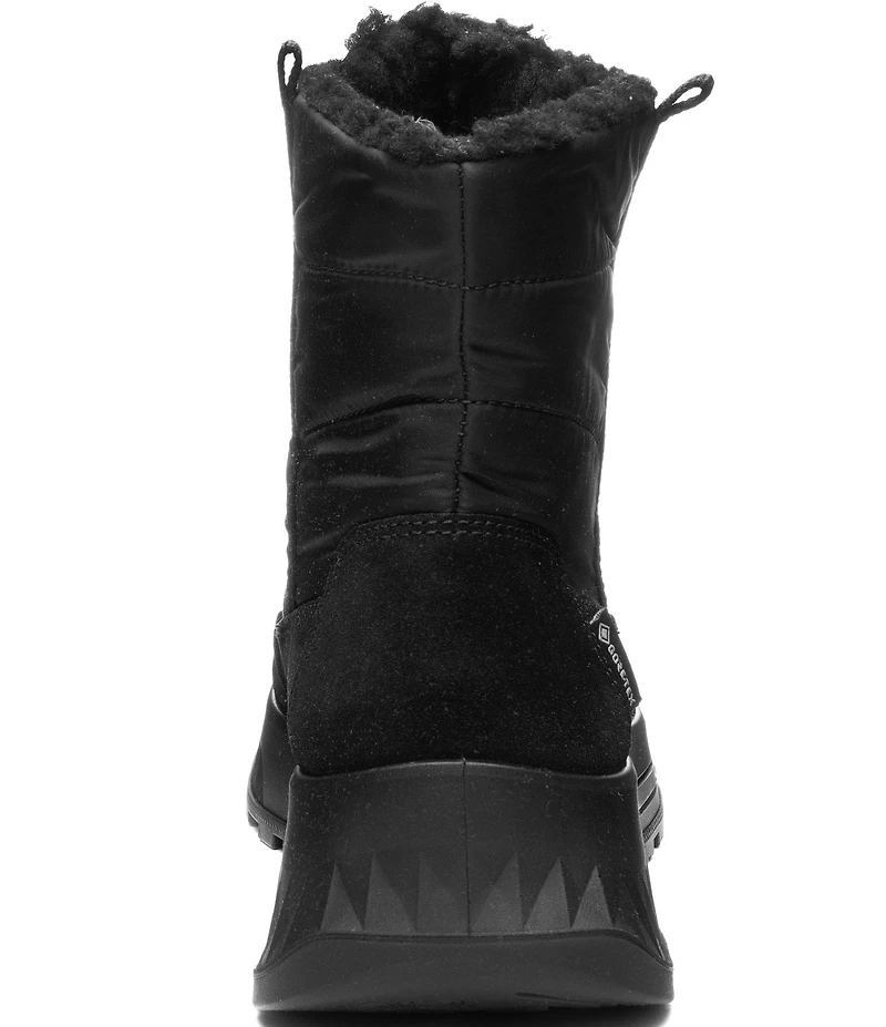 ara Slate Waterproof Suede and Textile Zip Front Winter Booties