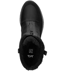 ara Slate Waterproof Suede and Textile Zip Front Winter Booties