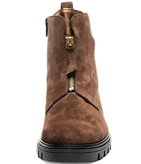 ara Tourmaline Suede Dual Zip Ankle Booties