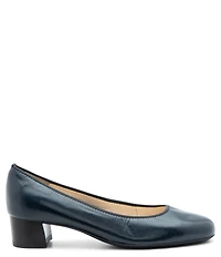 ara Vivian Leather Block Heel Pumps