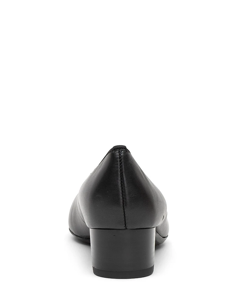 ara Vivian Leather Block Heel Pumps