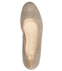 ara Vivian Pin Dot Suede Block Heel Pumps