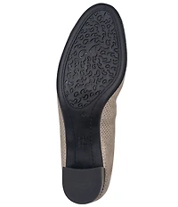 ara Vivian Pin Dot Suede Block Heel Pumps