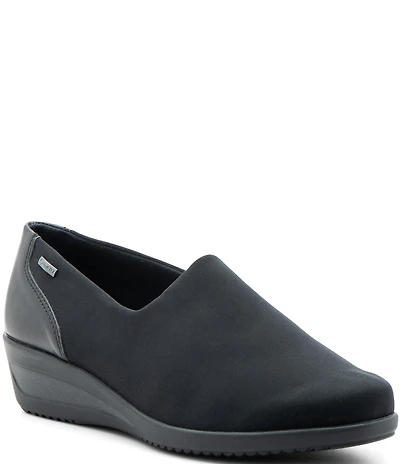 ara Zahara Waterproof Stretch Fabric Wedge Slip On Loafers