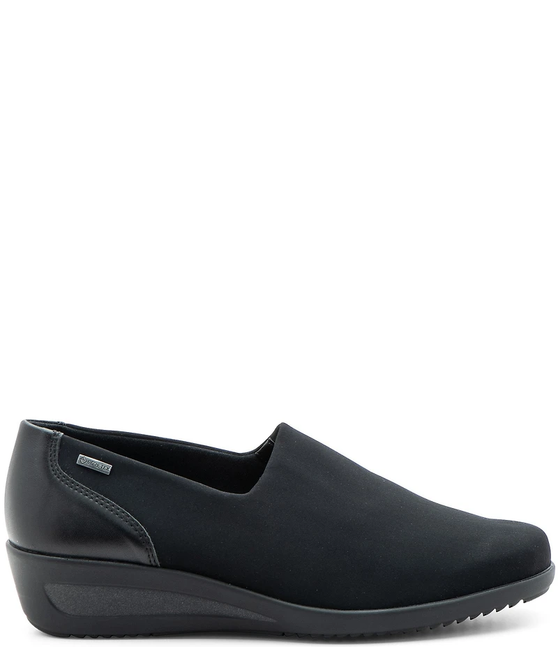 ara Zahara Waterproof Stretch Fabric Wedge Slip On Loafers