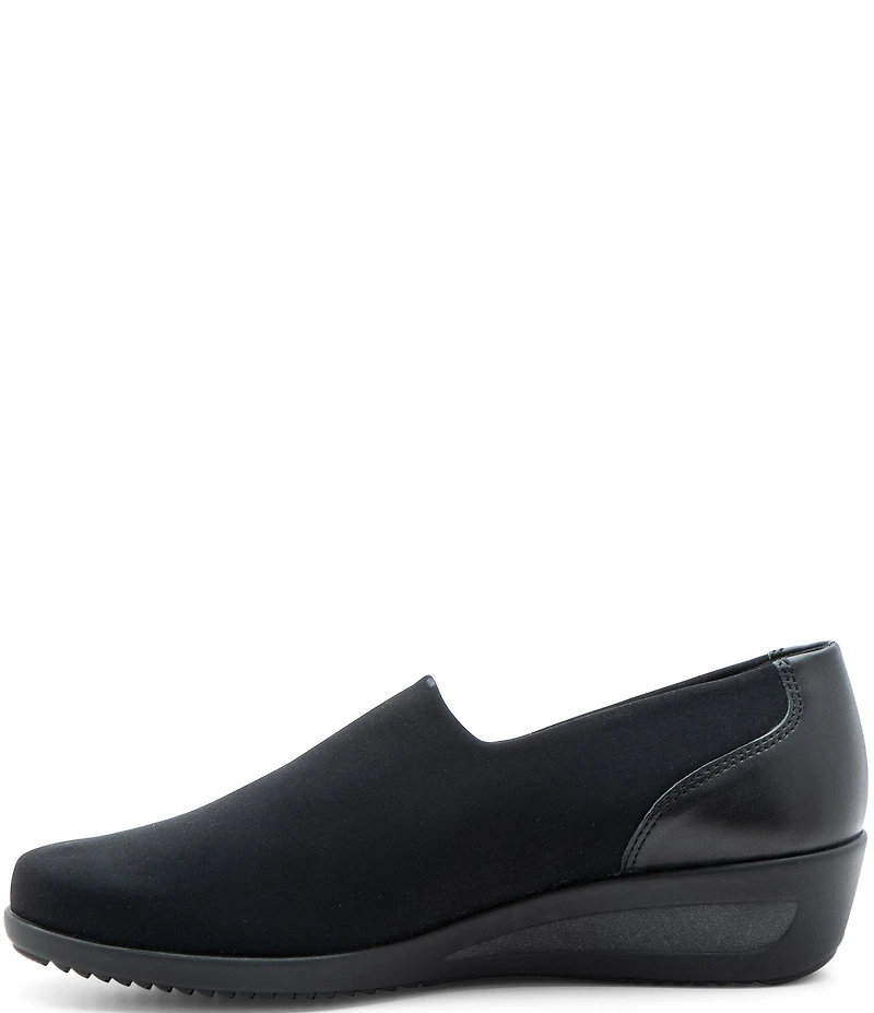 ara Zahara Waterproof Stretch Fabric Wedge Slip On Loafers