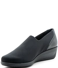 ara Zahara Waterproof Stretch Fabric Wedge Slip On Loafers