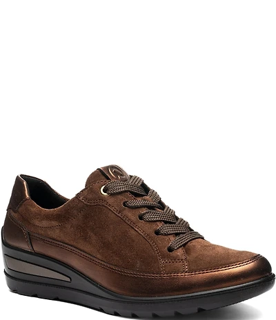 ara Zamia Leather and Suede Sneakers