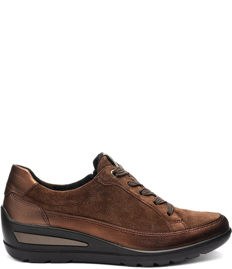 ara Zamia Leather and Suede Sneakers