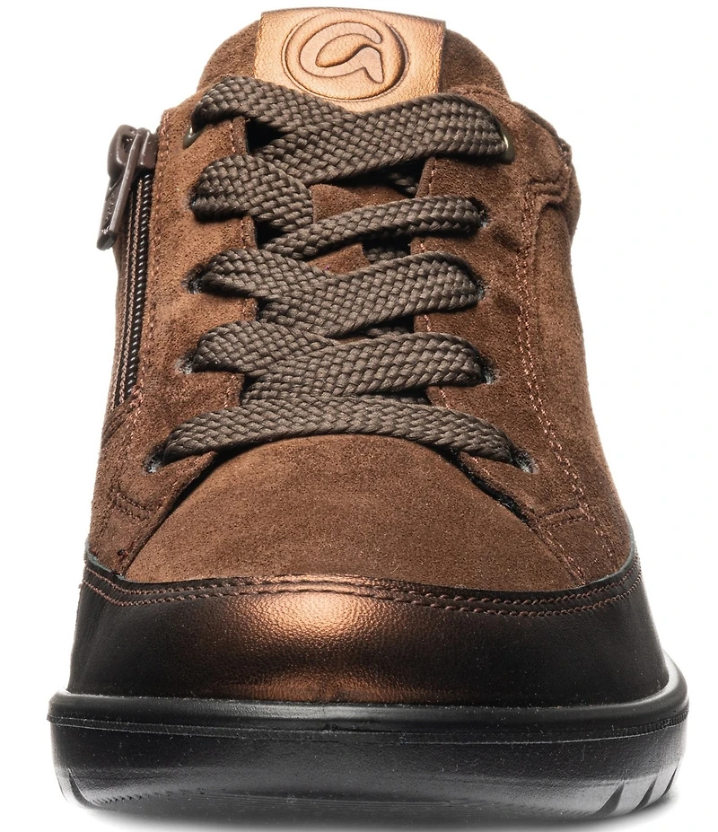 ara Zamia Leather and Suede Sneakers