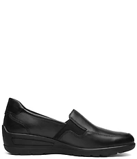 ara Zen Leather Wedge Loafers