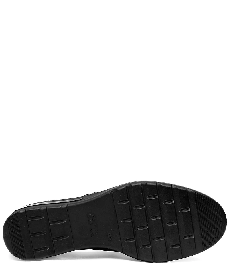 ara Zen Leather Wedge Loafers