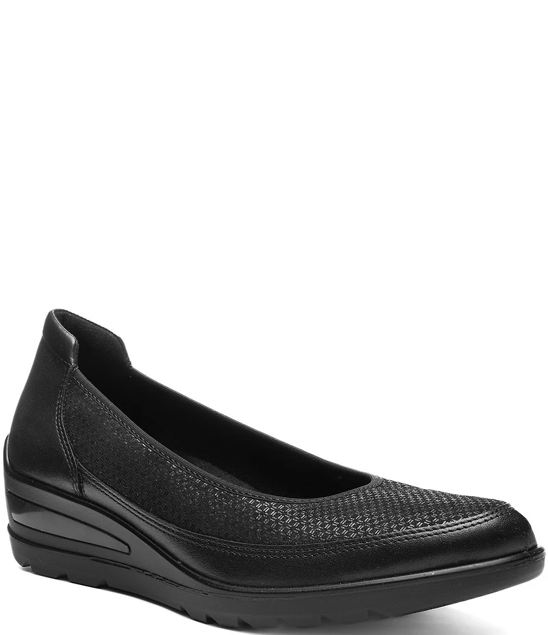 ara Zinnia Leather Slip On Wedges