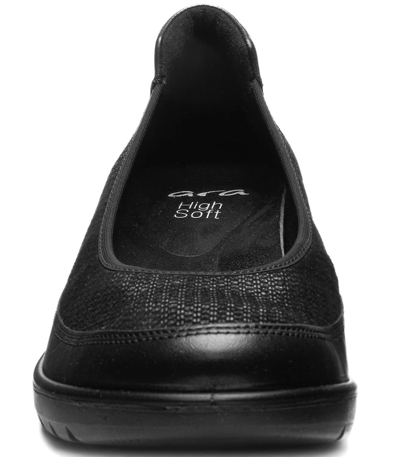 ara Zinnia Leather Slip On Wedges