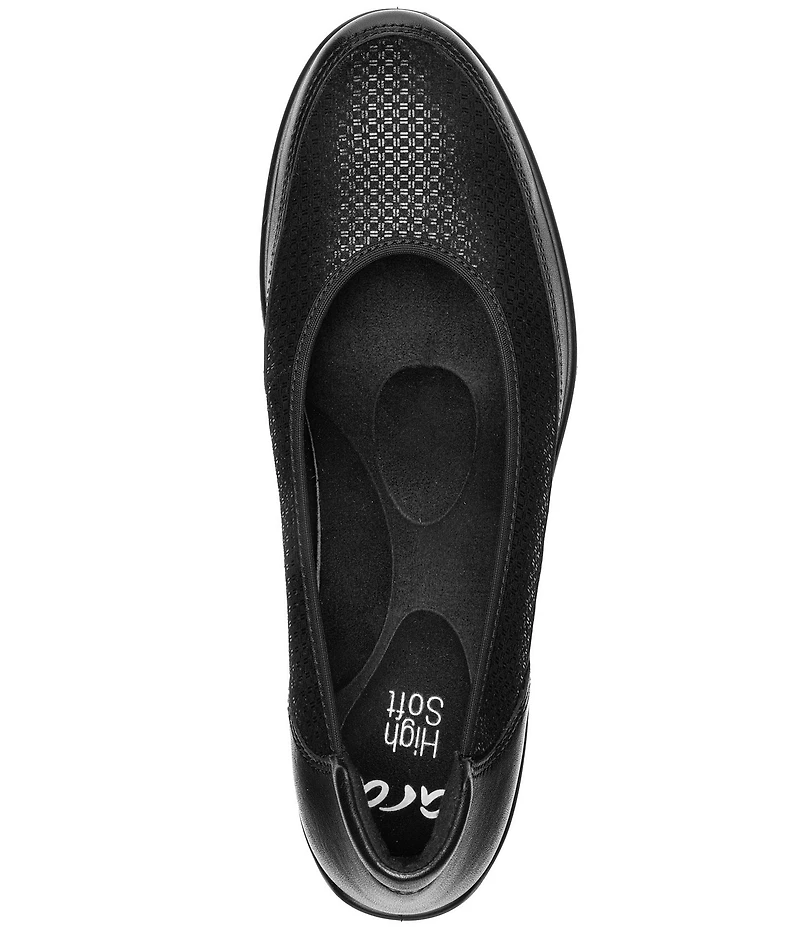 ara Zinnia Leather Slip On Wedges