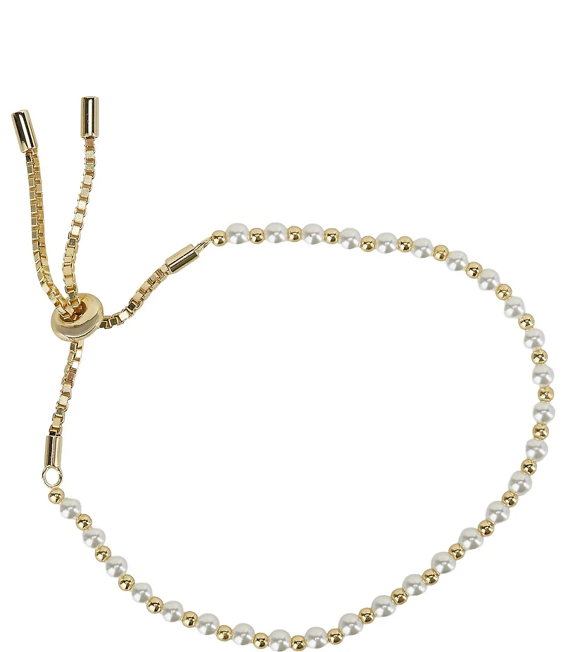 Argento Vivo Beaded Adjustable Line Bracelet