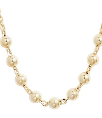 Argento Vivo Beaded Frontal Chain Collar Necklace