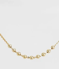 Argento Vivo Beaded Frontal Chain Collar Necklace
