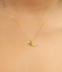 Argento Vivo Butterfly Charm Short Pendant Necklace