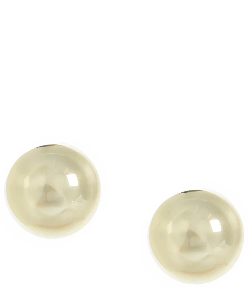 Argento Vivo Classic Ball Stud Earrings