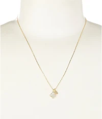 Argento Vivo Clover Heart Short Pendant Necklace