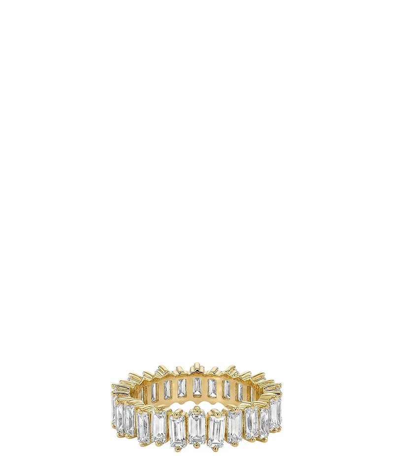 Argento Vivo CZ Baguette Band Ring