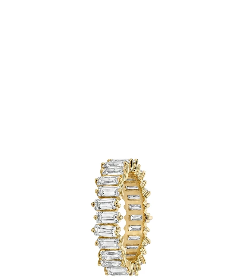 Argento Vivo CZ Baguette Band Ring