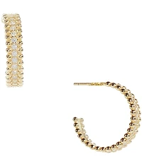 Argento Vivo CZ Hoop Earrings