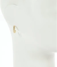 Argento Vivo CZ Hoop Earrings