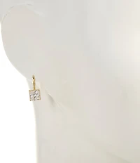 Argento Vivo CZ Square Drop Earrings