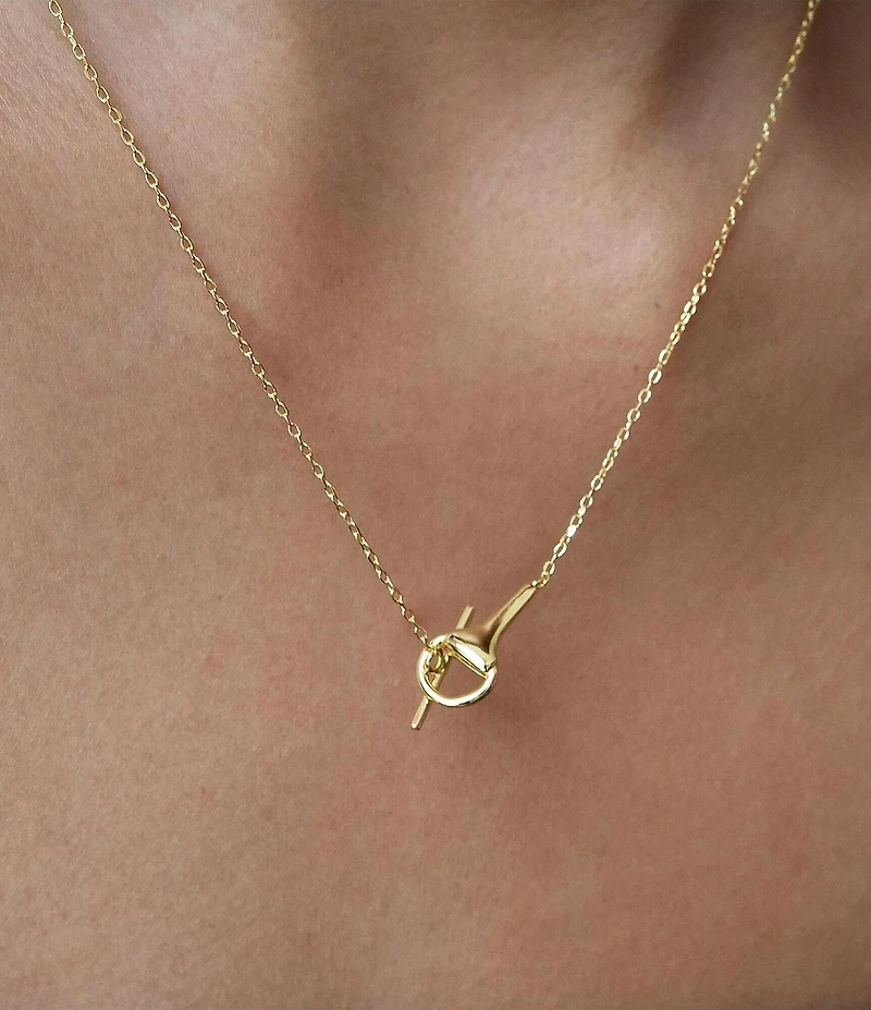 Argento Vivo Equestrian Short Pendant Necklace