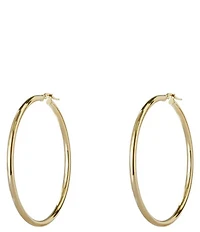 Argento Vivo Large Tubular Hoop Earrings