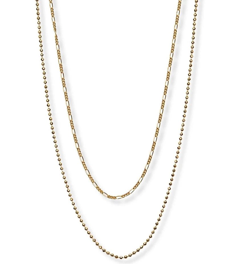 Argento Vivo Layered Figaro Short Multi-Strand Necklace