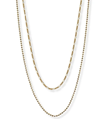 Argento Vivo Layered Figaro Short Multi-Strand Necklace