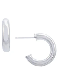 Argento Vivo Mini Tube Hoop Earrings