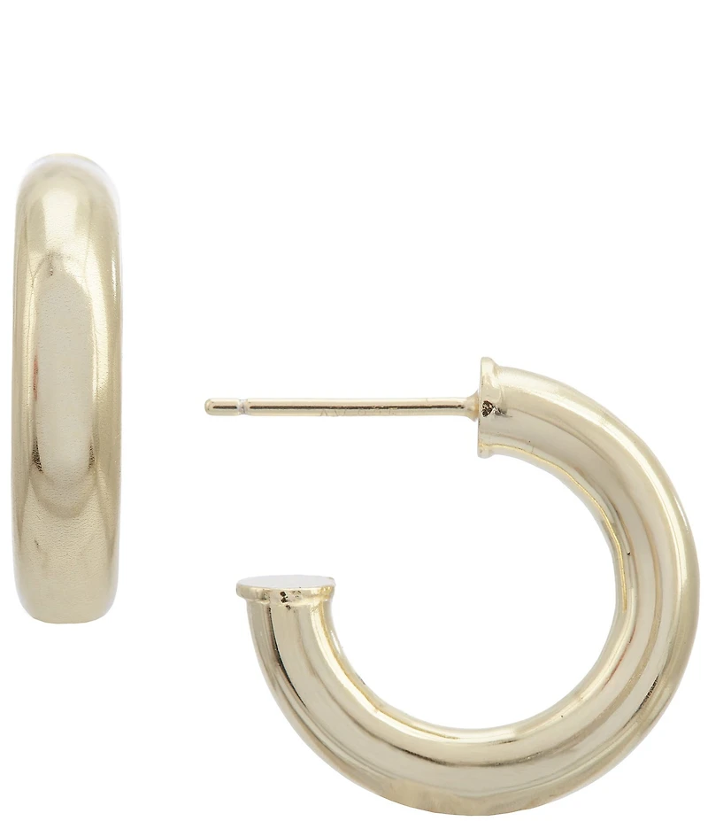 Argento Vivo Mini Tube Hoop Earrings
