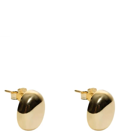 Argento Vivo Minimal Oval Stud Earrings