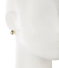 Argento Vivo Minimal Oval Stud Earrings