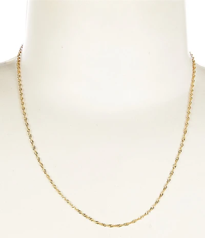 Argento Vivo Minimal Singapore Chain Necklace
