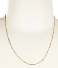 Argento Vivo Minimal Singapore Chain Necklace