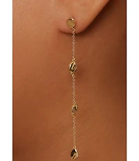 Argento Vivo 18K Organic Linear Earrings