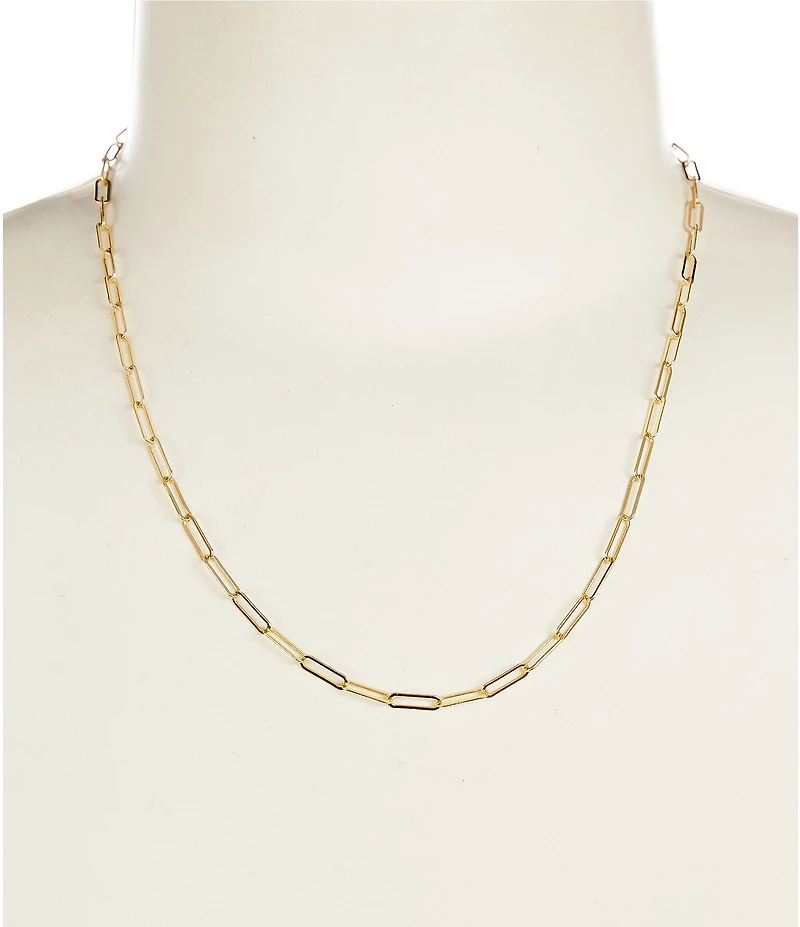 Argento Vivo Paperclip Chain Necklace
