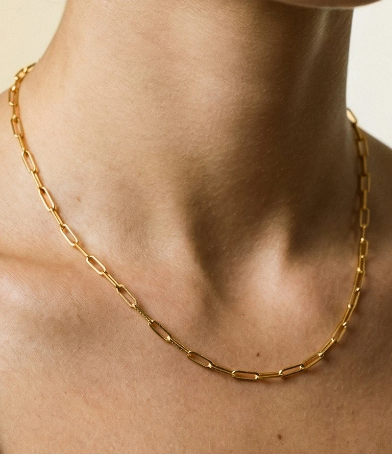 Argento Vivo Paperclip Chain Necklace