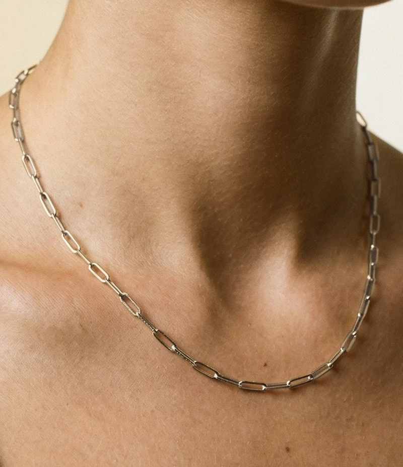 Argento Vivo Paperclip Chain Necklace