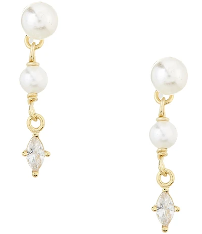 Argento Vivo Pearl Chain Drop Earrings