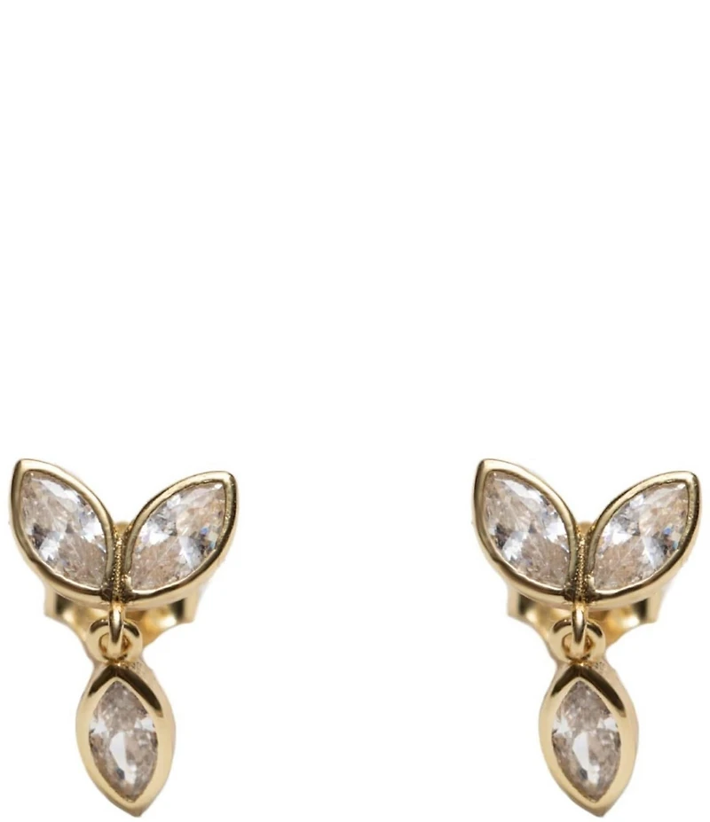 Argento Vivo Petite Teardrop CZ Drop Earrings